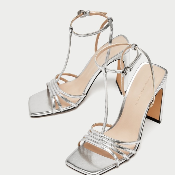 silver shoes size 9 wide